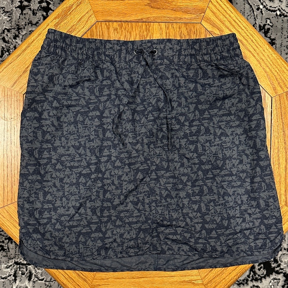 *DULUTH TRADING CO* Blue Patterned Skirt Size Medium - Picture 4 of 9